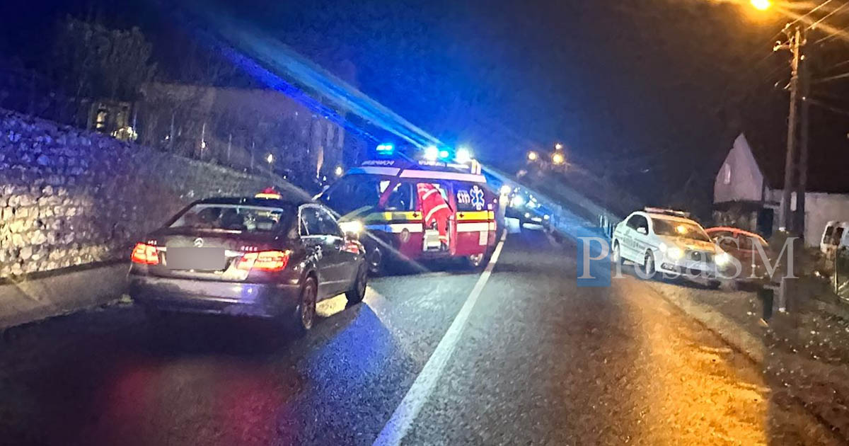 FOTO. Accident mortal în județul Satu Mare. Doi pietoni au murit după ce au fost loviți de o mașină