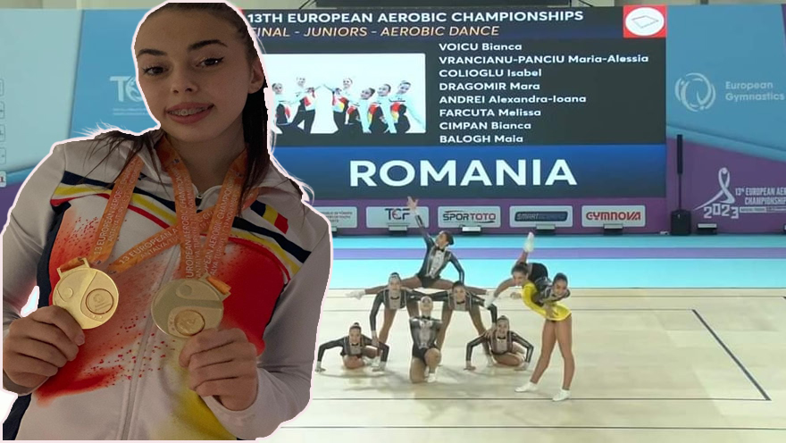 FOTO. Bianca, sătmăreanca care a devenit campioană europeană la gimnastică. Succes uriaș!