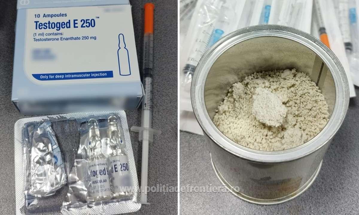 FOTO. Substanțe dopante de mare risc descoperite în bagajele a trei tineri în Vama PETEA