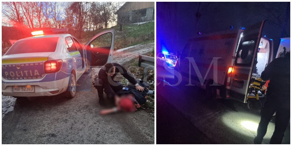 FOTO/VIDEO. Polițist și jandarm eroi! Au salvat de la moarte o femeie în județul Satu Mare