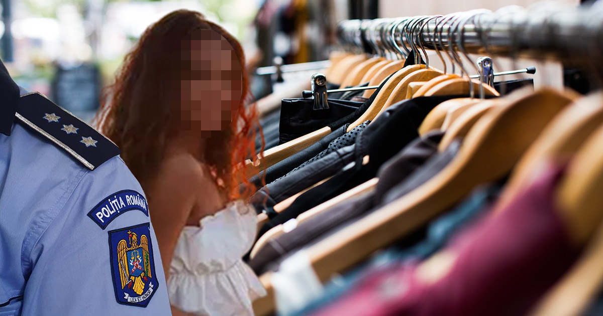 Se întâmplă în România. Tânără polițistă, prinsă la furat de țoale. Paznicul magazinului i-a chemat colegii