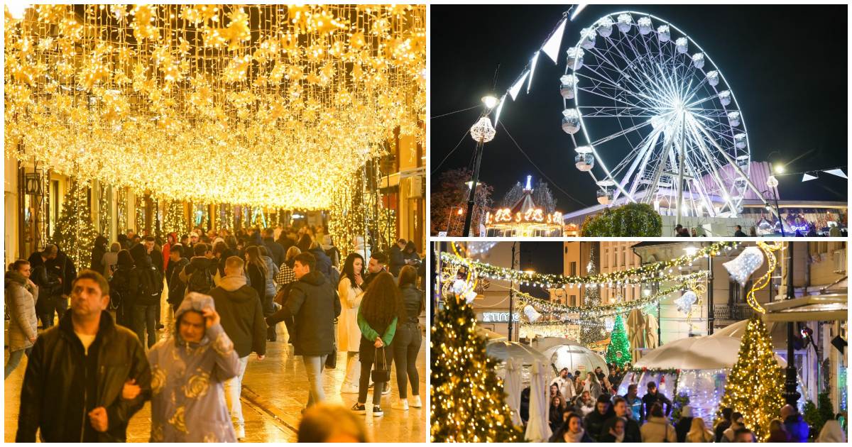 FOTO/VIDEO. S-a deschis primul mare târg de Crăciun din țară. Oraganizatorii se laudă cu cea mai mare roată panoramică din România