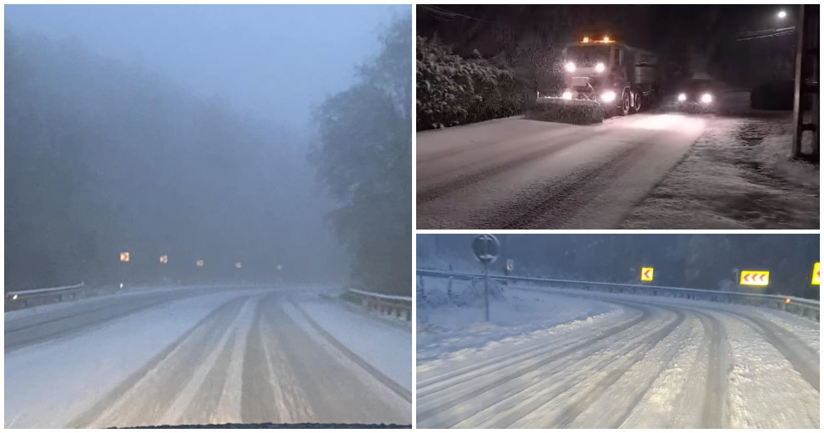FOTO/VIDEO. Ninsoarea dă bătăi de cap șoferilor din țară. S-a ieșit la deszăpezit și pe Meseș