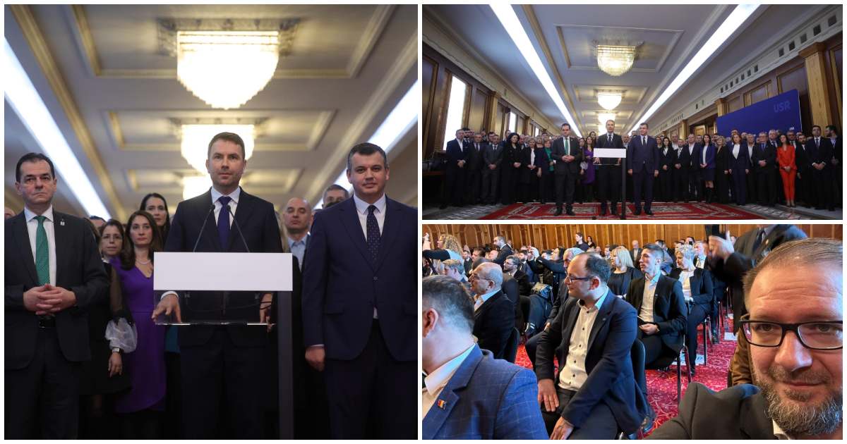 USR, PMP și Forța Dreptei anunță formarea Alianței Dreapta Unită