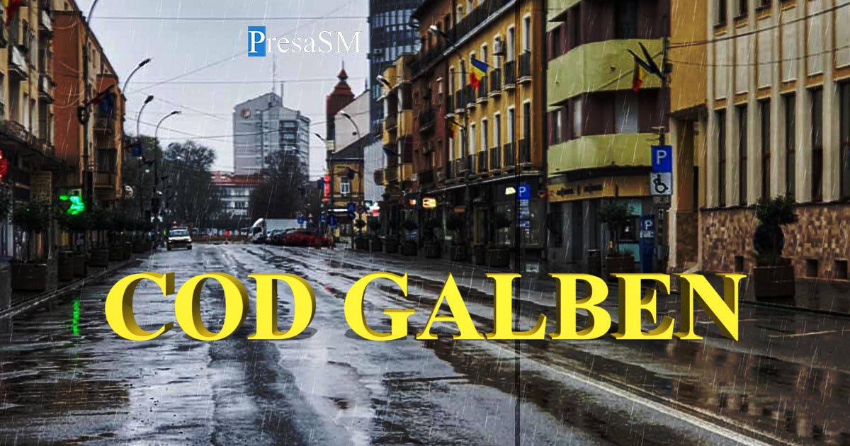 Cod galben la Satu Mare. Se anunță furtuni, vijelii și averse