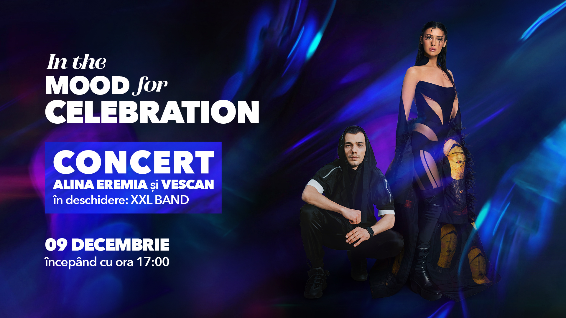 Shopping City Satu Mare găzduiește pe 9 decembrie un super concert live Alina Eremia și VESCAN