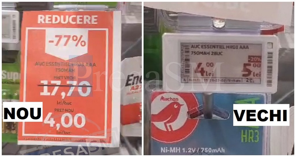 VIDEO. Reduceri uriașe, din pix, la Auchan Satu Mare. Care sunt explicațiile reprezentanților hypermarket-ului