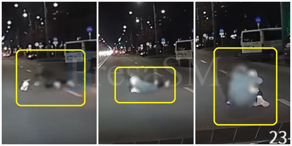 VIDEO. Imagini dramatice pe Drumul Careiului. O femeie a sărit în fața mașinii să-și salveze câinele