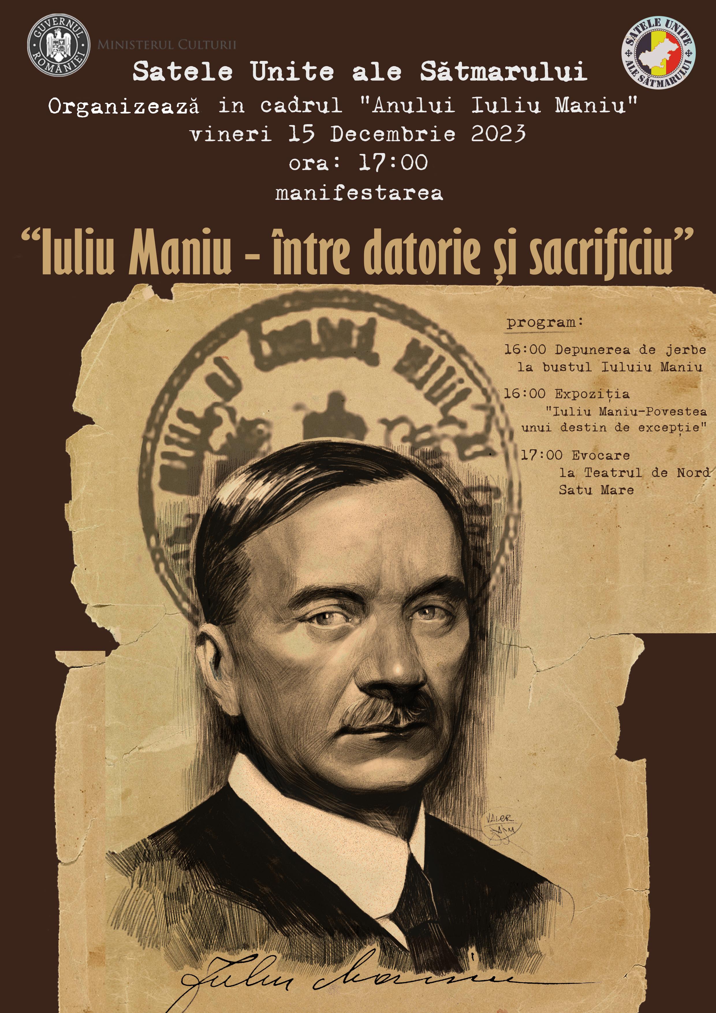 Marele om politic Iuliu Maniu, comemorat în Satu Mare. Legat sentimental de meleagurile sătmărene