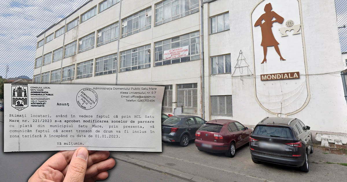 FOTO. Criza locurilor de parcare se acutizează în CENTRUL Sătmarului. Zonele B se transformă în A