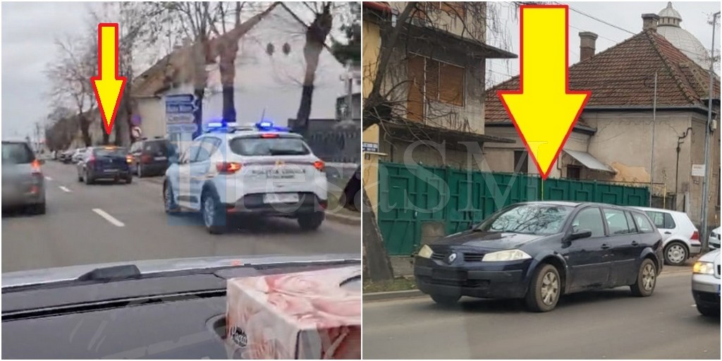 VIDEO. Șofer (85 ani) urmărit în trafic de Poliția Locală Satu Mare. Un polițist în civil a intervenit și el