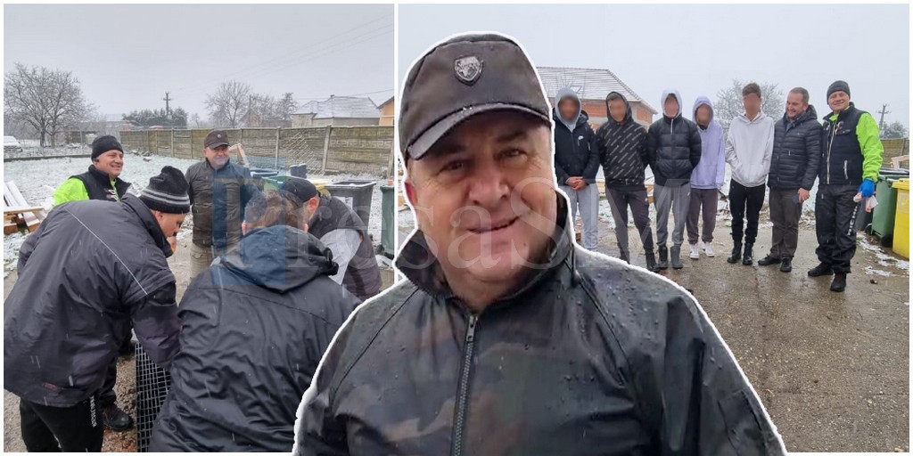 FOTO/VIDEO. Primarul din județ care a tăiat personal un porc pentru copiii abandonați