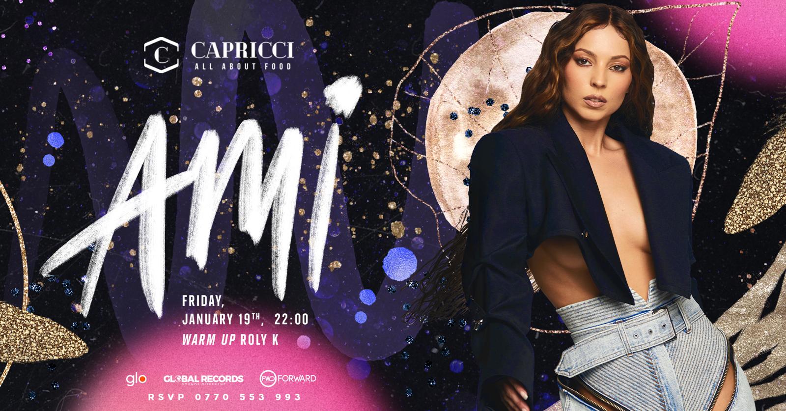 AMI, concert live la restaurantul Capricci, în acest weekend!