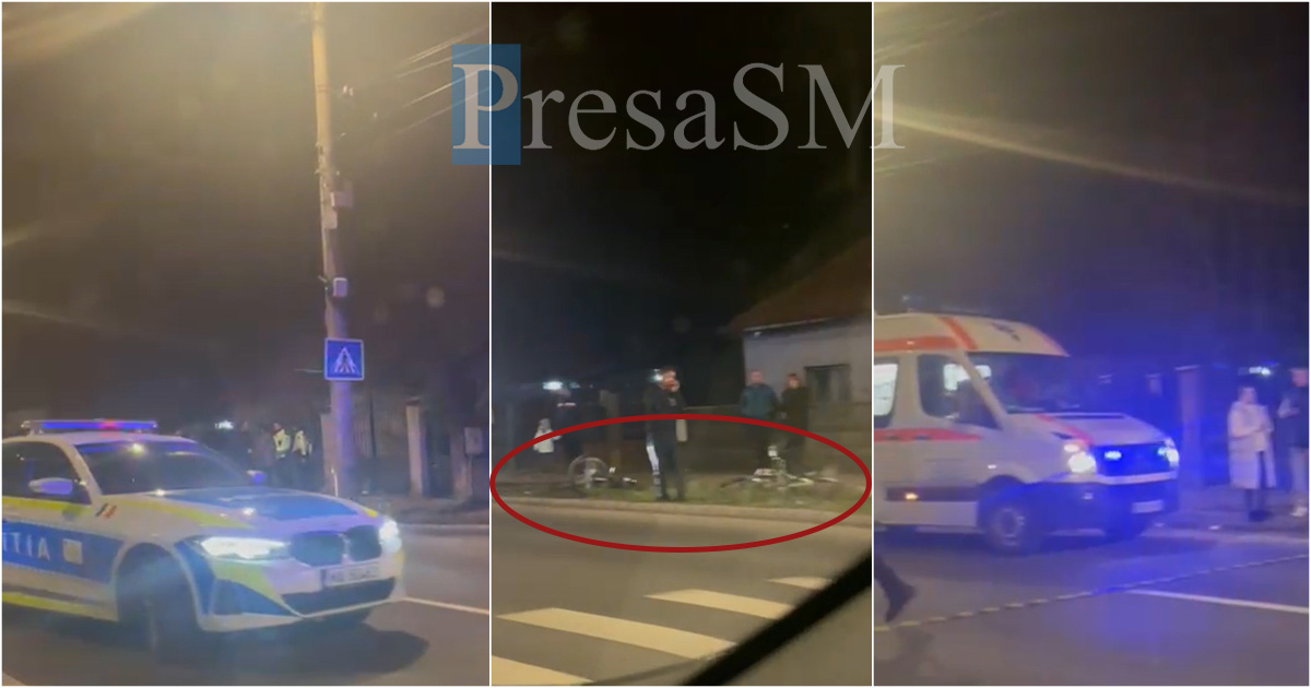 VIDEO. Copil (11 ani) lovit de o mașină pe B-dul Lucian Blaga, în municipiul Satu Mare