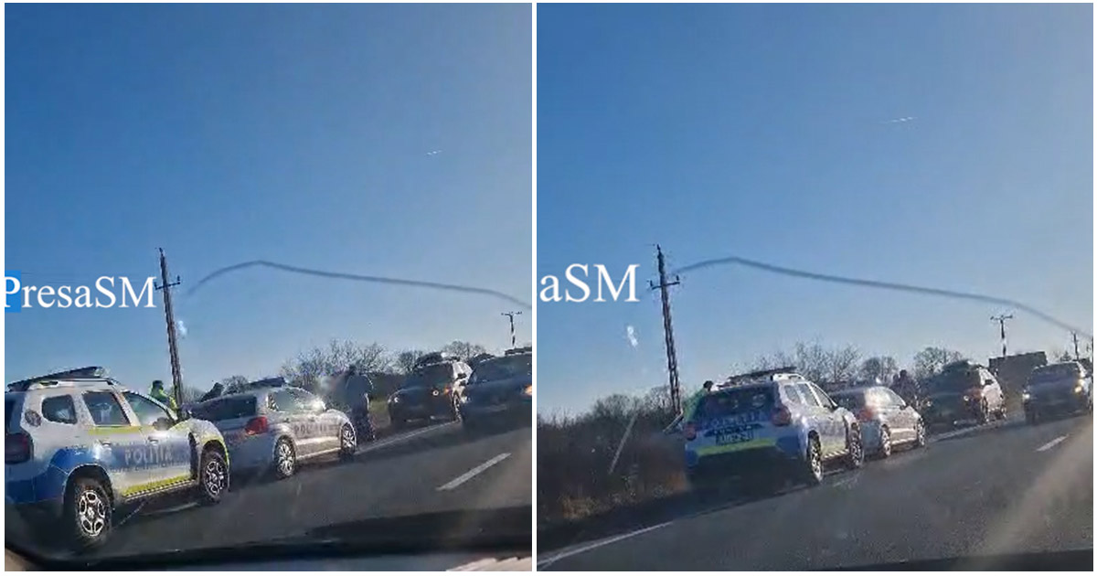 FOTO. Accident lângă Aeroportul Satu Mare. Un microbuz a intrat în șanț