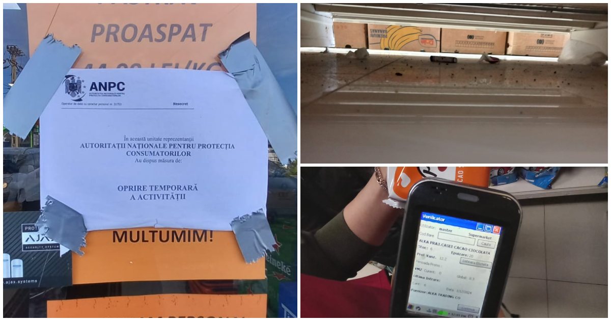 FOTO. Magazin din Negrești-Oaș, închis de Protecția Conumatorului. Ce nereguli au fost găsite. Amnedă de zeci de mii de lei
