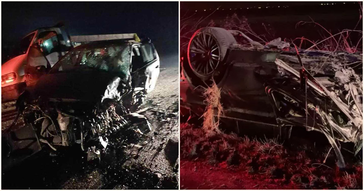 FOTO/VIDEO. Accident cumplit în țară. Doi bărbați au murit, doi copii (3 și 4 ani) au ajuns la spital