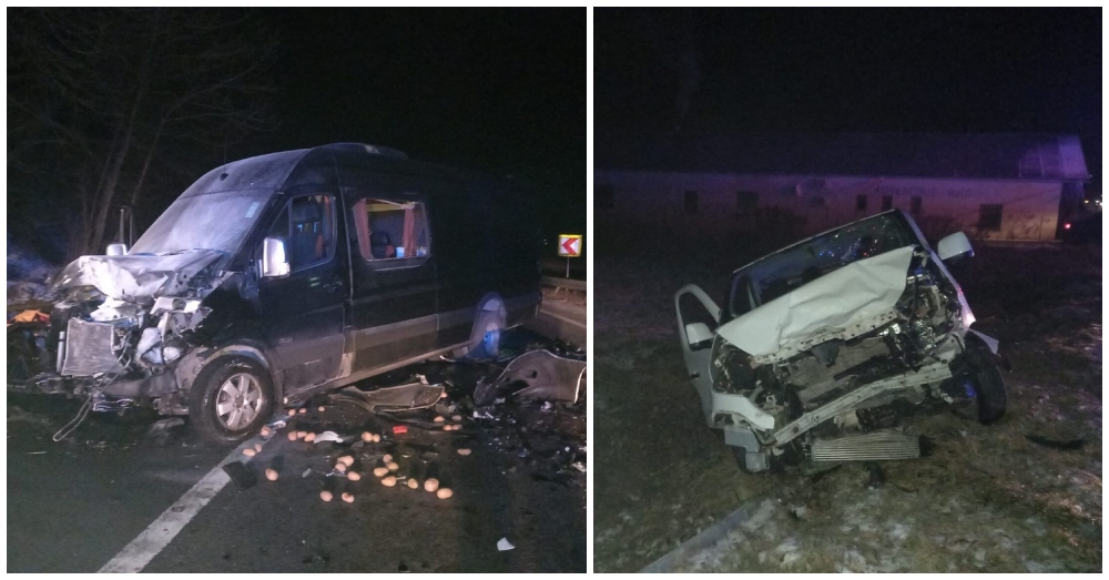 VIDEO. Accident cu 13 persoane implicate. Coliziune frontală între două microbuze. S-a activat CODUL ROȘU în județul vecin