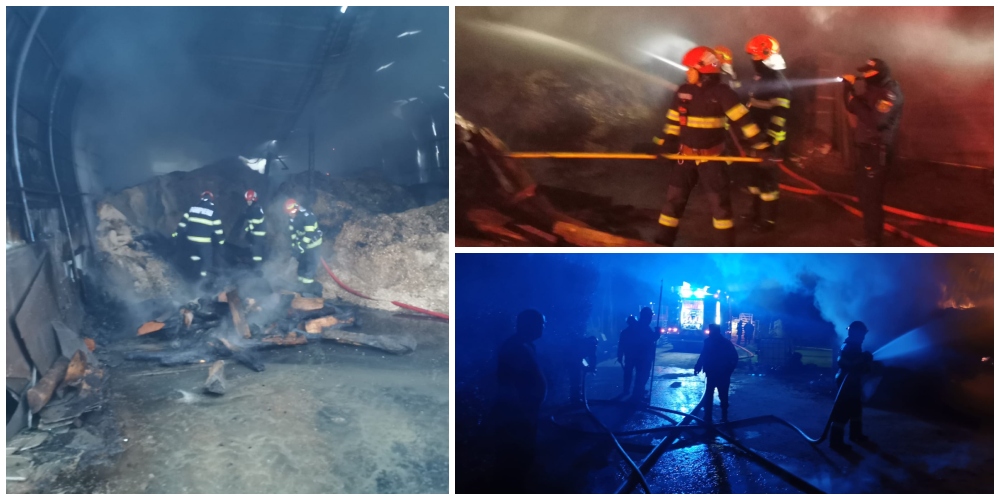 FOTOGALERIE. Incendiu de amploare în județul Satu Mare. Mobilizare a pompierilor