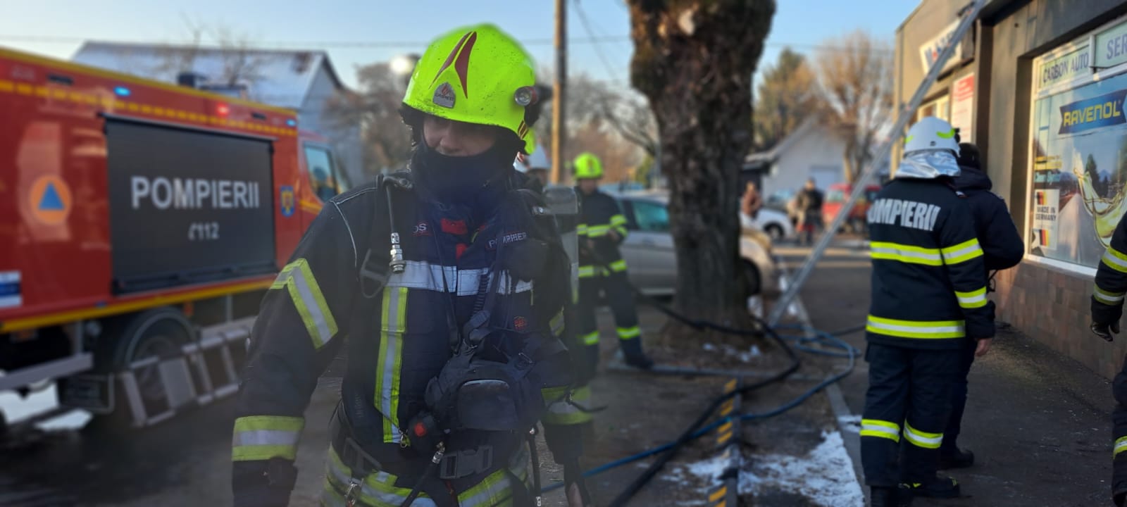FOTO. De la ce a pornit incendiul din această dimineață din Satu Mare. Primele concluzii ale pompierilor