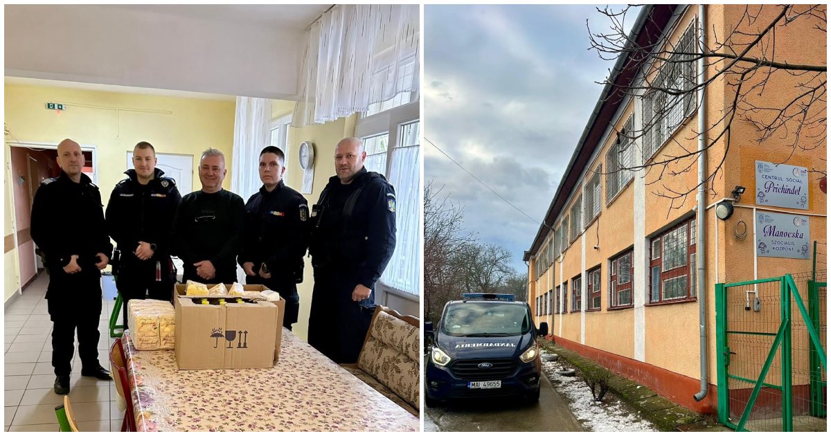 FOTO. Jandarmii sătmăreni au început anul cu fapte bune: Au donat și au dăruit