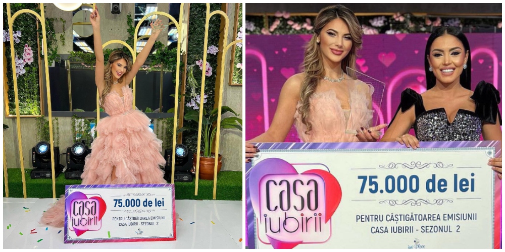 FOTO. Mihaela, o sătmăreancă frumoasă și talentată, a câștigat marele premiu la ”Casa Iubirii”
