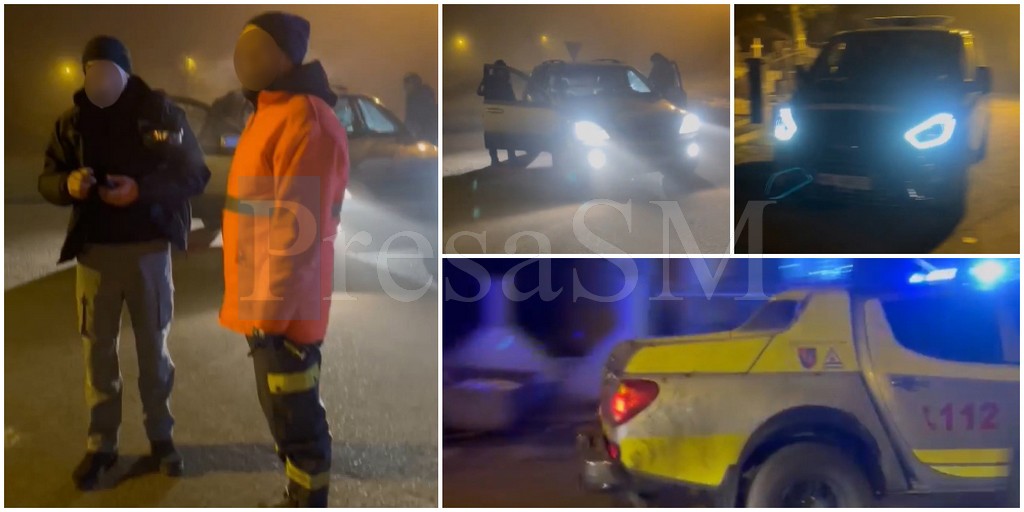 FOTO. Pățania incredibilă a unui sătmărean. A mobilizat aseară Poliția, ISU, Jandarmeria și zeci de civili