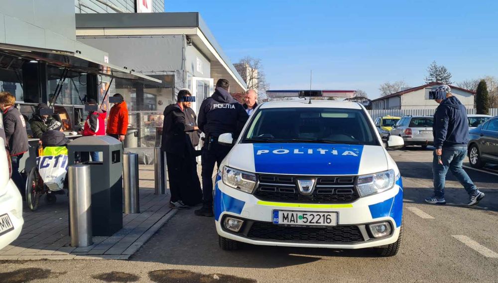 FOTO. Scandal în parcarea Kaufland din Satu Mare. A fost chemată Poliția
