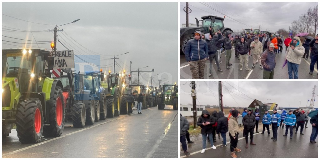 VIDEO. Fermierii sunt hotărâți să blocheze Vama Halmeu cu zilele. ”Rămânem aici până când e necesar”
