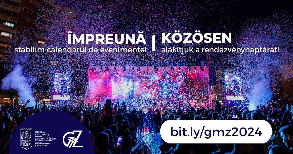 Când vor avea loc Zilele Orașului și Street Music Festival. Sătmărenii, invitați la sondaj