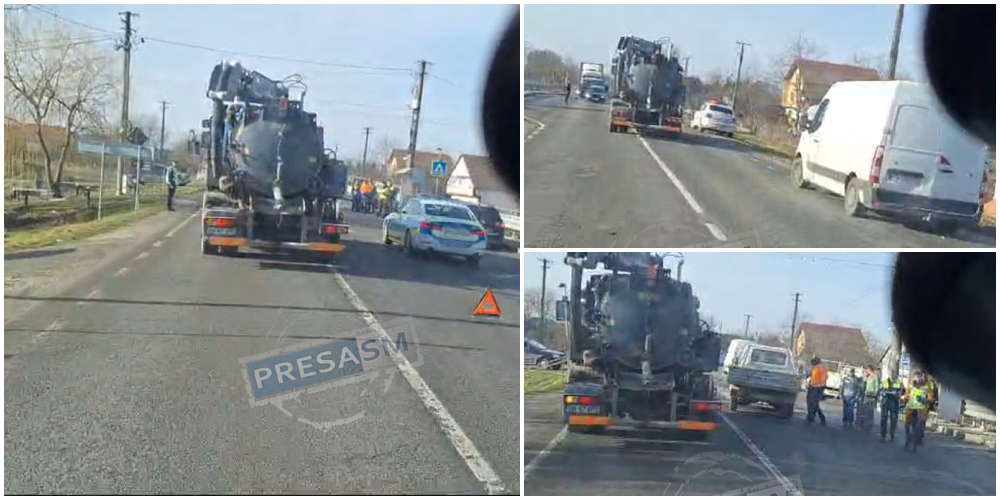 VIDEO. Accident în lanț cu 4 mașini în județul Satu Mare. Un șofer a plecat, o victimă la Urgență