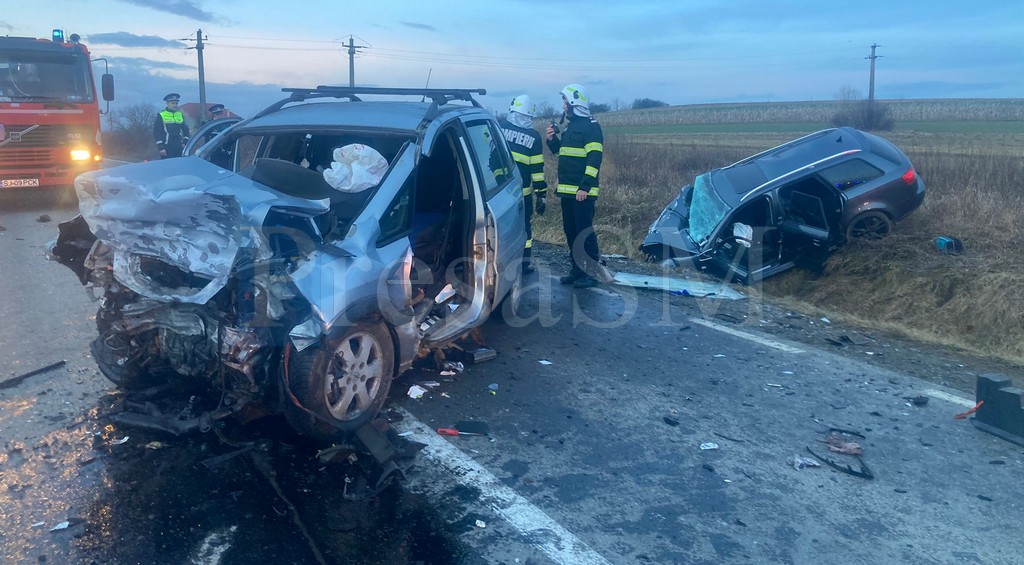 FOTO. Tragedie pe șosele, în această dimineață. Accident frontal, o persoană nevinovată a decedat în județul vecin