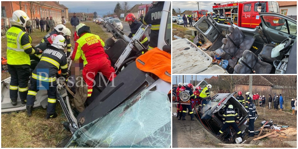 FOTO/VIDEO. Cine este vinovat în cazul accidentului cu 5 victime din județul Satu Mare