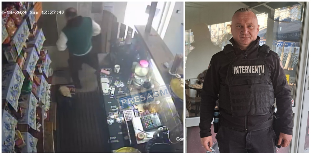 VIDEO. Doi hoți acționează în plină zi. Furt dintr-un bar din centrul Sătmarului. Au dat peste cine nu trebuia
