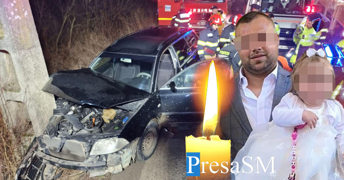 FOTO. Cine este tânărul mort în accidentul din județul Satu Mare. Avea o fetiță de 1 an și jumătate