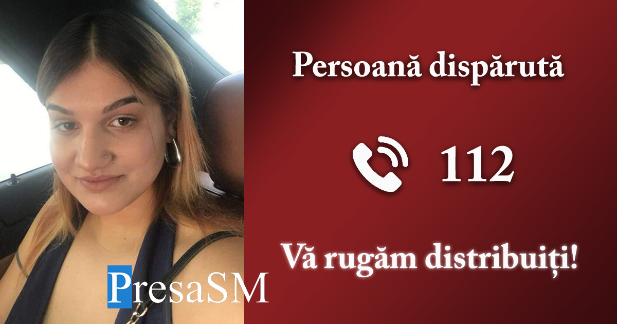 FOTO. Georgiana (20 ani) a dispărut fără urmă din Satu Mare. Ați văzut-o?!