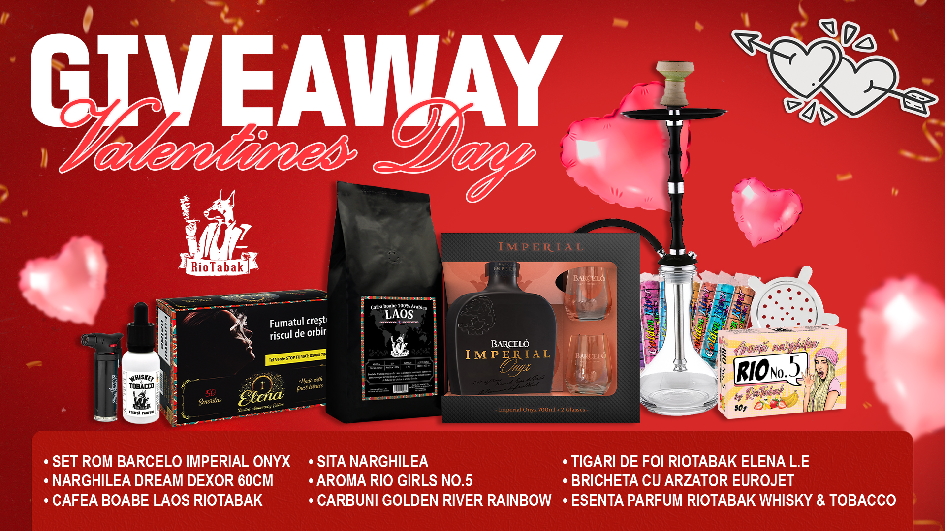 De Ziua Îndrăgostiților, RioTabak a pregătit un giveaway cu premii pe cinste!