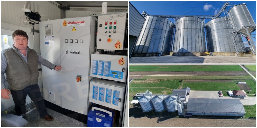 FOTO. Centru de procesare a cerealelor complet automatizat. Succesul unei familii din județul Satu Mare