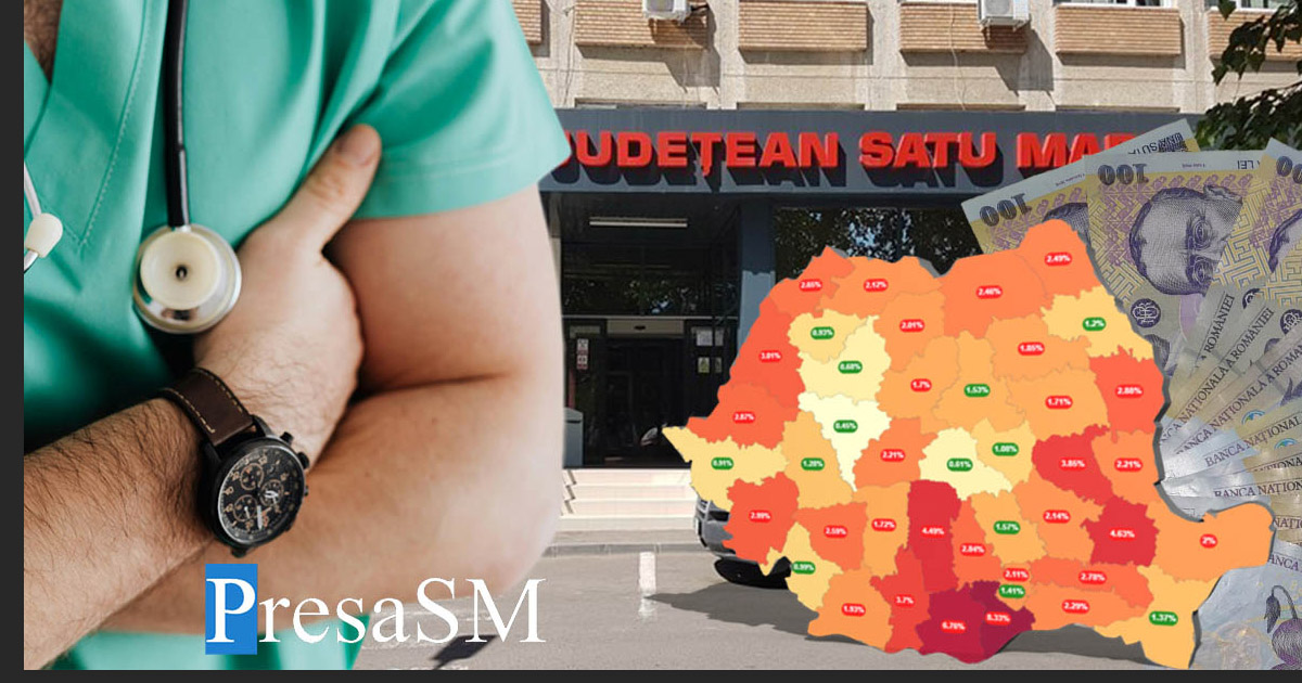 Cum arată harta spăgii în spitale în ultima lună disponibilă. Care este situația la Satu Mare