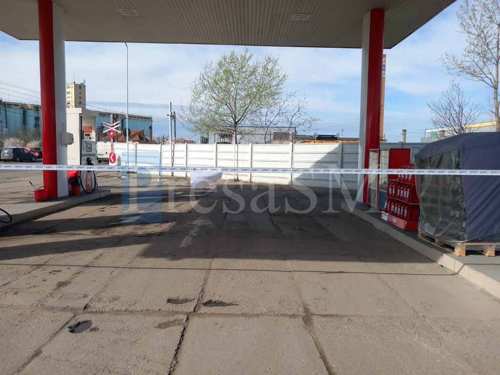 FOTO. Benzinărie din municipiul Satu Mare, închisă temporar de Protecția Consumatorului
