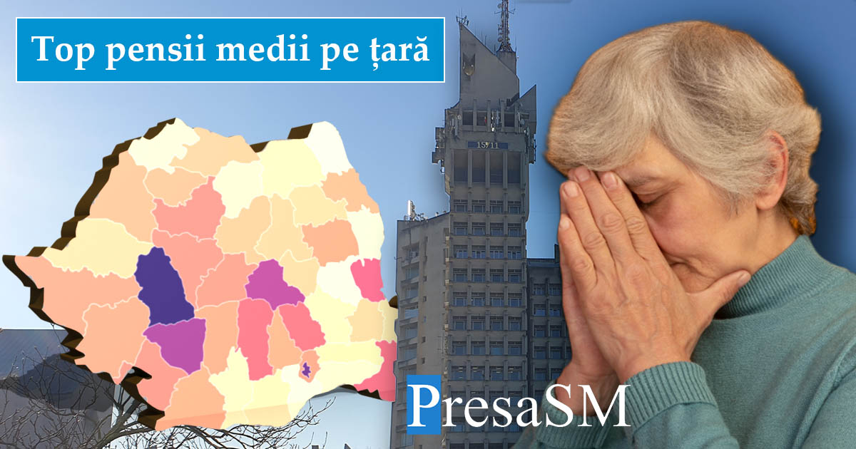 TOPUL pensiilor în țară. Pe ce loc se află județul Satu Mare