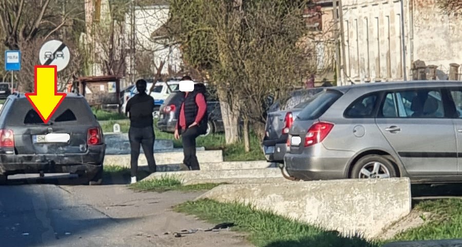FOTO. Accident rutier în Ardud, pe DN19, lângă Poliție