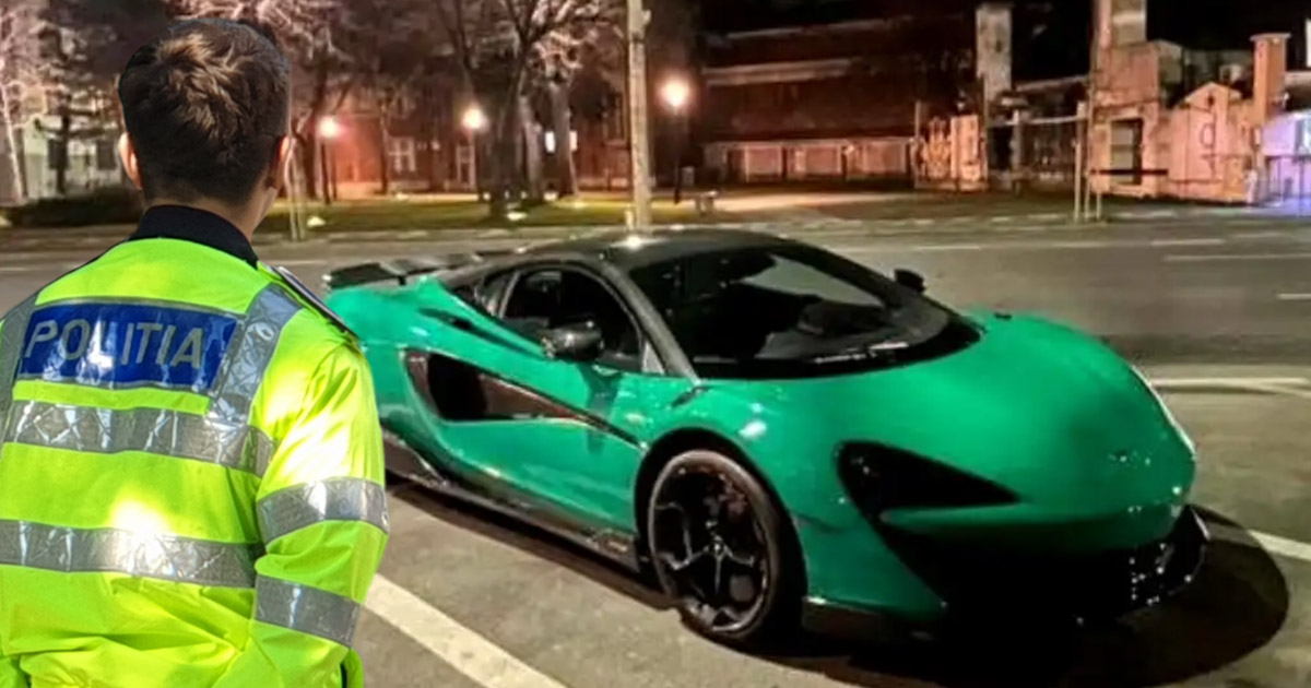 VIDEO. Se întâmplă în România. Polițist plimbat cu bolidul de sute de mii de euro de un șofer drogat