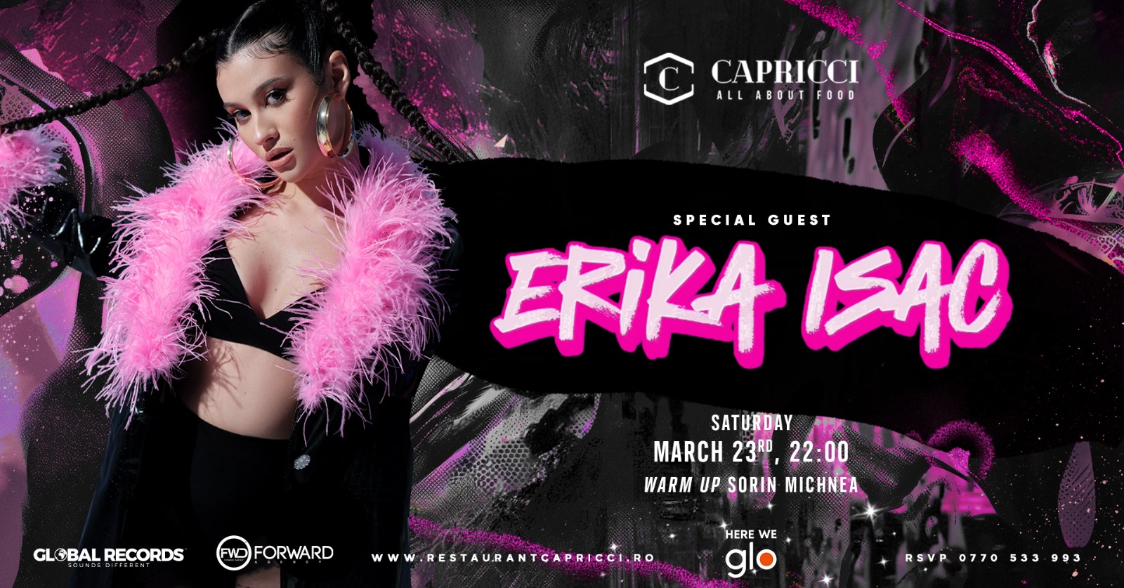 Erika Isac vine la Satu Mare! Piesa Macarena se va auzi live la Capricci