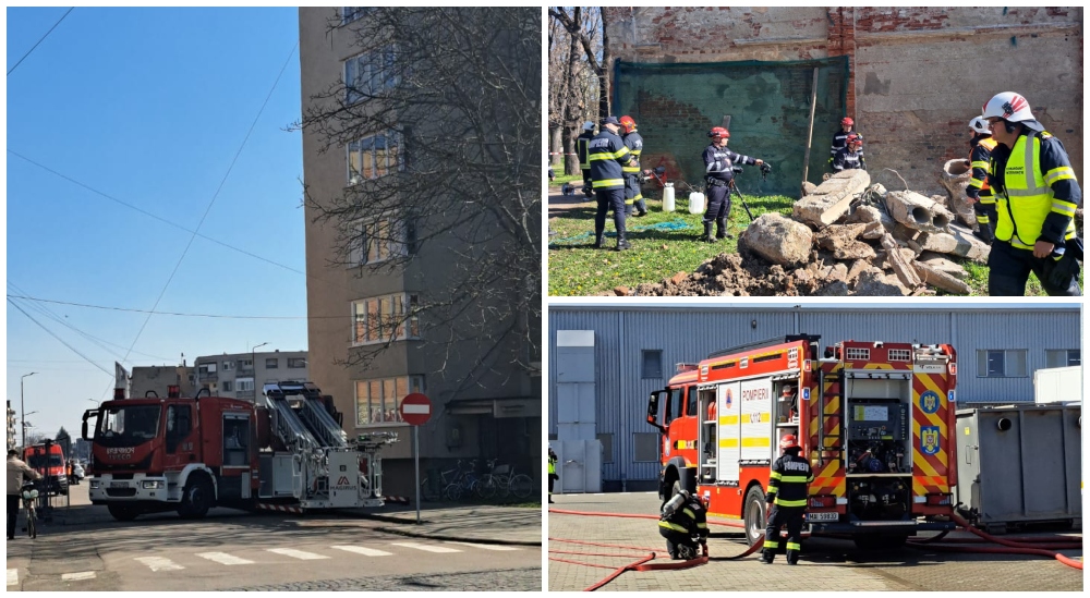 FOTO. Cutremur de amploare la Carei, blocuri dărâmate, victime multiple! Scenariul unui exercițiu de amploare