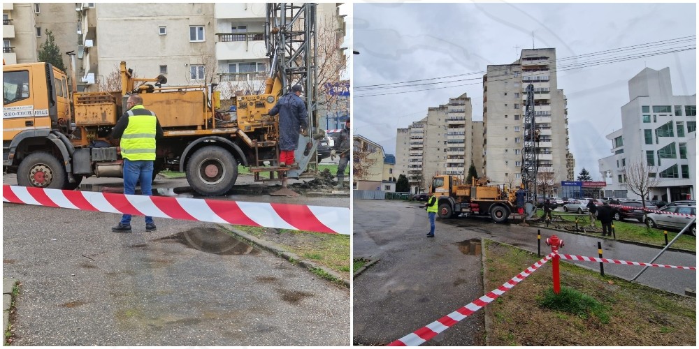FOTO/VIDEO. Au început lucrările pentru construirea parcării etajate din Centrul Nou al Sătmarului