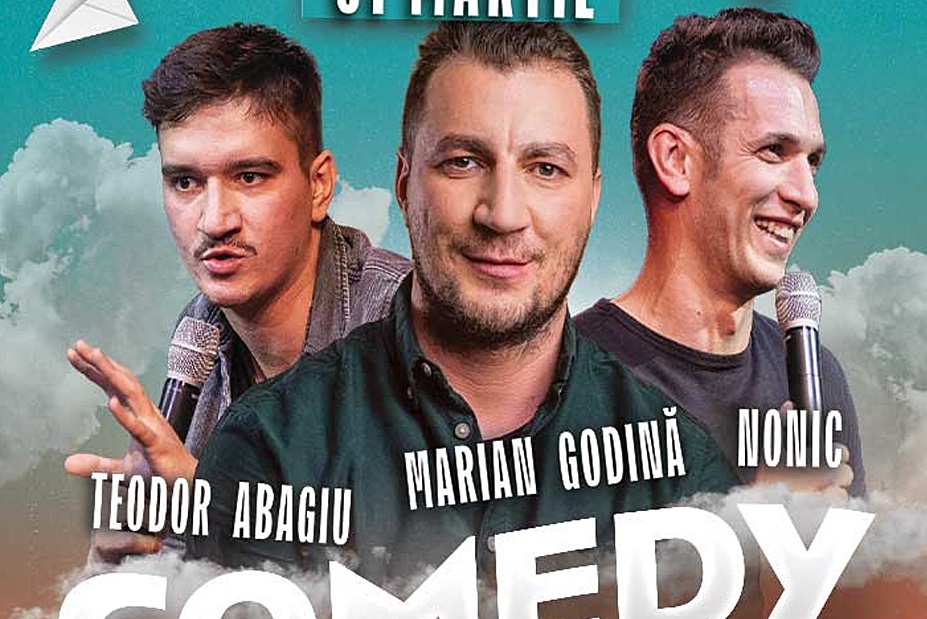 Marian Godină vine la Satu Mare. Show de stand-up comedy la Capricci, alături de Abagiu și Nonic