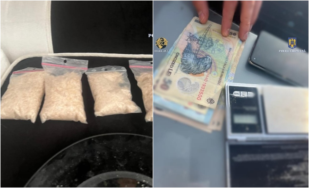 FOTO. Percheziții la traficanții de droguri din Satu Mare. Cantitate mare de droguri confiscată de către DIICOT