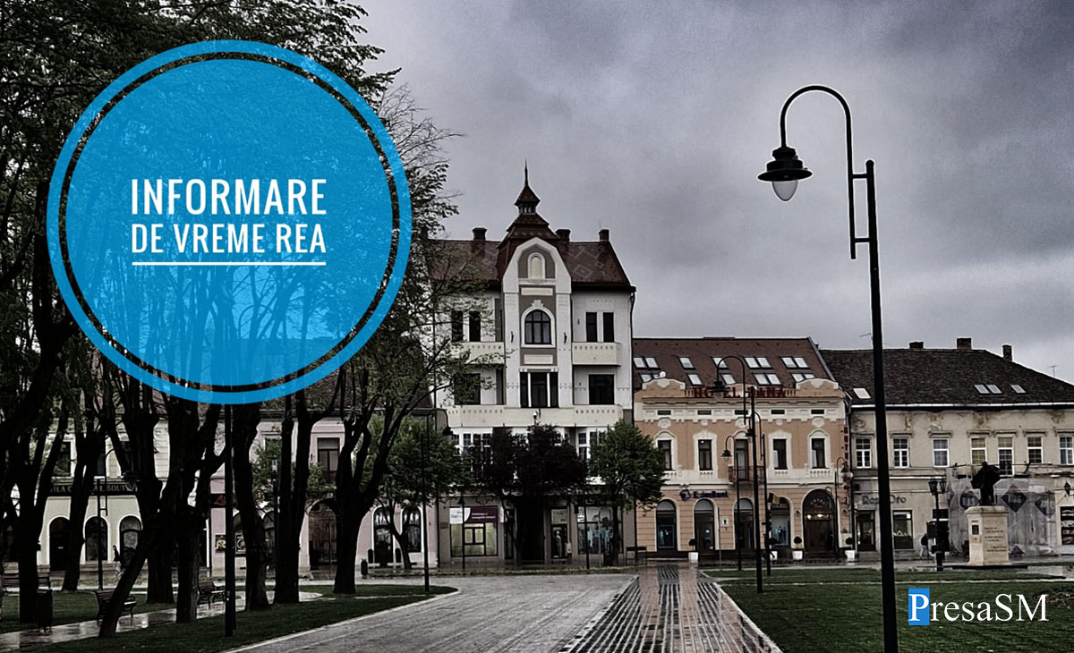 Două zile de Cod galben la Satu Mare. Meteorologii au emis și o informare de vreme rea
