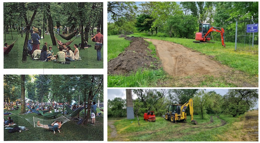 FOTO. Se construiește parcul pe malul Someșului. Promenadă, terenuri de sport și supraveghere video